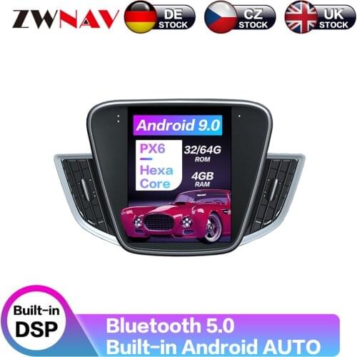 4G+64G Android 9.0 Car GPS Navigation DVD Player for Chevrolet Cavalier 2016-2018 Tesla Style 10.4 Inch Headunit