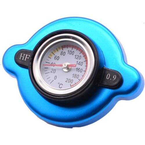 1Pc Stainless Steel Thermo Radiator Cap Tank Cover Water Temperature Gauge With Utility Safe 0.9 For Excavator /Other Machinery