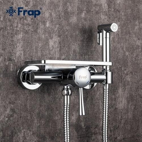Frap bidet faucets toilet Bidet shower sprayer hygienic shower anal plug water taps bathroom paper holder shelf holders F7514