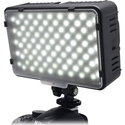 Mcoplus 168 LED Video Light Camera Photography Panel Lighting 5600K for Canon Nikon Sony Fujifilm DV Camera Camcorder