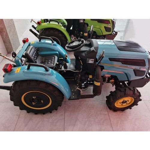 Mini 4 Wheel Garden Tractors Micro Greenhouse Orchard 50HP Machine