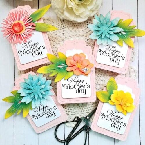 Mmao Crafts Metal Steel Cutting Dies Flower leaf decoration Stencil For DIY Scrapbooking Paper/photo Cards Embossing Dies