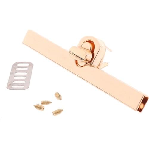 New Metal Clasp Turn Locks Twist Lock for DIY Handbag Craft Bag Purse Hardware Elegant Switch Accessories