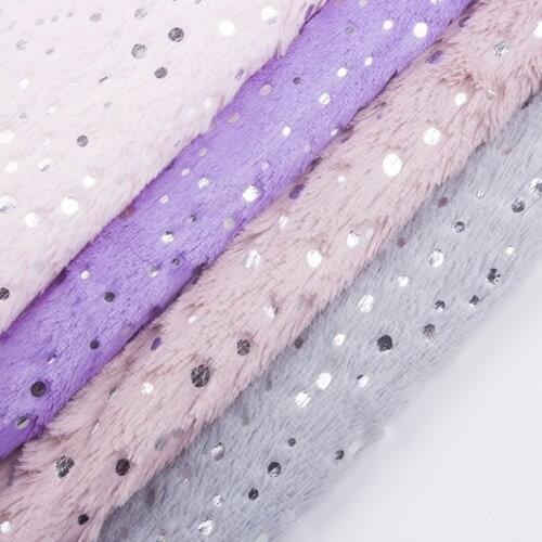Plush hot stamping clothing shoes crafts fabric faux fur fabric 160*90cm/pcs