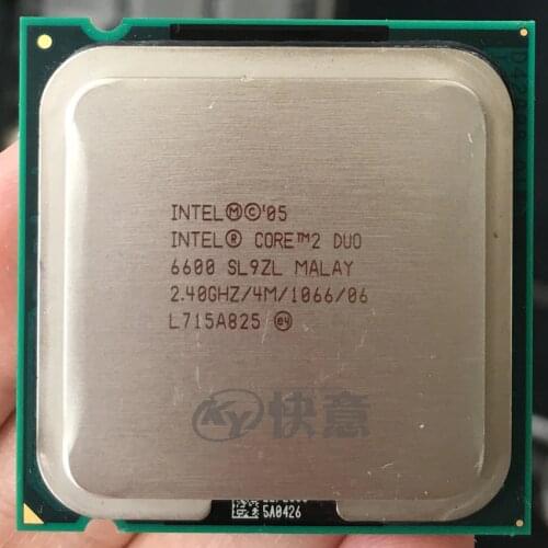 Intel Core 2 Duo E6600 CPU 2.4G Processor ( 2.4Ghz / 4M /1066GHz) Socket 775