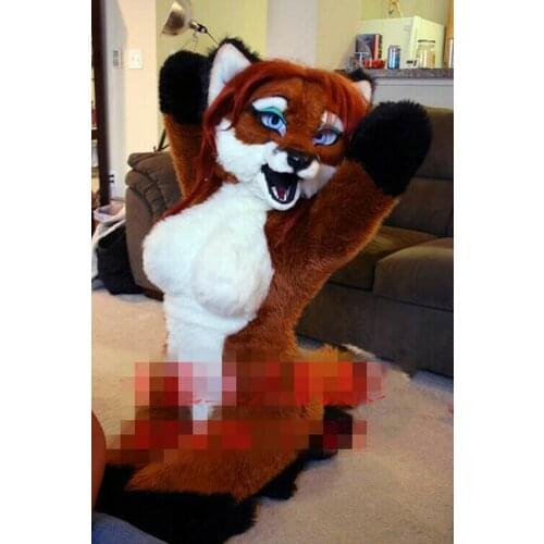 Christmas Miss Fox Mascot Costume Cosplay Party Dress Outfits Clothing Carnival Adult Cosplay Anime Costumes