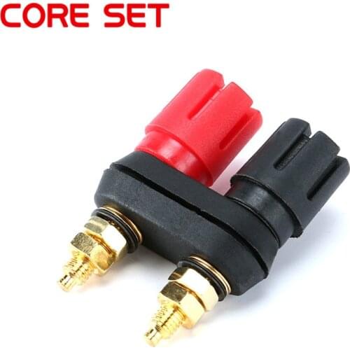 Speaker Banana Plug Binding Post Connectors Dual Female Banana Plug Terminal Connector Banana Socket For Speaker Amplifier