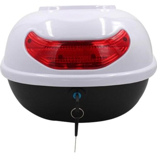 Motorcycle Trunk Waterproof Top Case For Single Helmet Motorbike Rear Storage Luggage Tool Hard Box Scooter Luggage Trunk