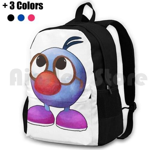Zoombinis Outdoor Hiking Backpack Waterproof Camping Travel 90S Pc Gaming Dos Nostalgia Game Character Zoombini Video Game