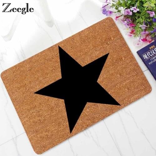 Zeegle Welcome Home Entrance Mats Rubber Floor Rug Non-slip Doormat Kitchen Bathroom Mat Outdoor Mat Bedroom Carpet Toilet Rugs