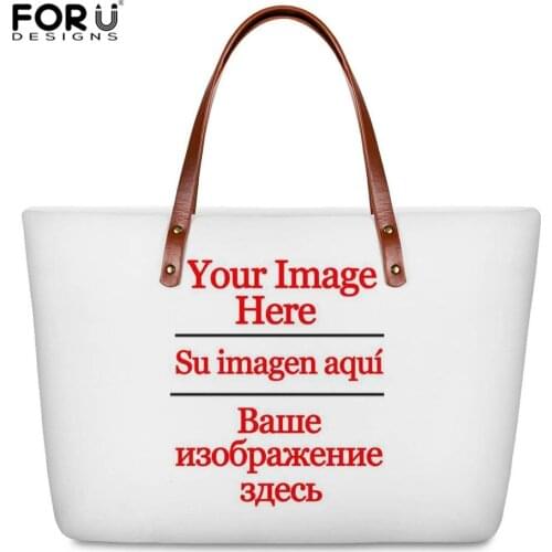 FORUDESIGNS Women Bag Tote Crossbody Shoulder Bag Big Shopping Neoprene Bag Custom Your Image Womens Handbags Bolsas Female Bag