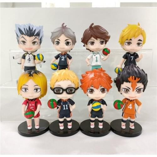 1Pc Random Haikyuu Q Version Model Anime Kenma Kozume Shoyo Hinata Kotaru Bokuto Yu Nishinoya Action Figure Toys Kids Gifts