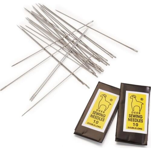 10bags 25pcs/bag Iron Sewing Needles Beading Needles for Beads Threading String Jewelry Bracelet Necklace Making Tools Pins DIY