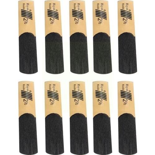 10pcs Clarinet Reeds Set Bb Tone Strength 1.5/2.0/2.5/3.0/3.5/4.0 Instrument Parts For Saxophone Reed Wind Instrument E3A8