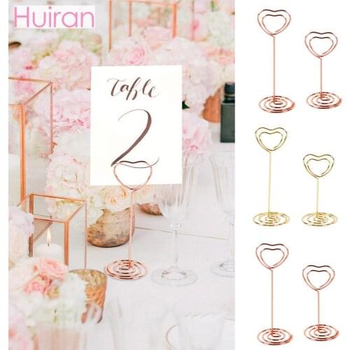 10pcs Heart Shaped Metal Tag Clip Rustic Wedding Table Decor Weeding Decor for Weddings Mr Mrs Wedding Events Decor Weding