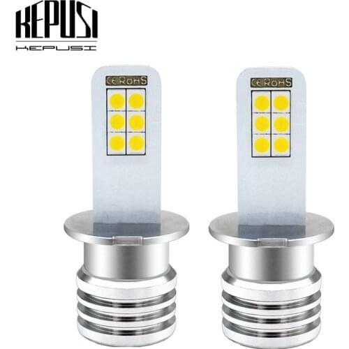 2x H3 LED Car Light Led Fog Light Bulb Auto Car Motor Truck 12w high power LED Bulbs Driving Running Light DRL 12V 24V H1 White