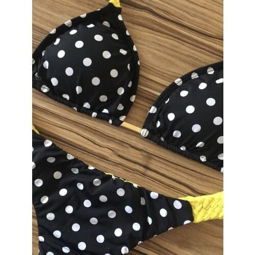 2019 Sexy Bikinis Women Swimsuit Bandage Halter Beach Wear Bathing suits Push Up Swimwear Female Brazilian Bikini Set