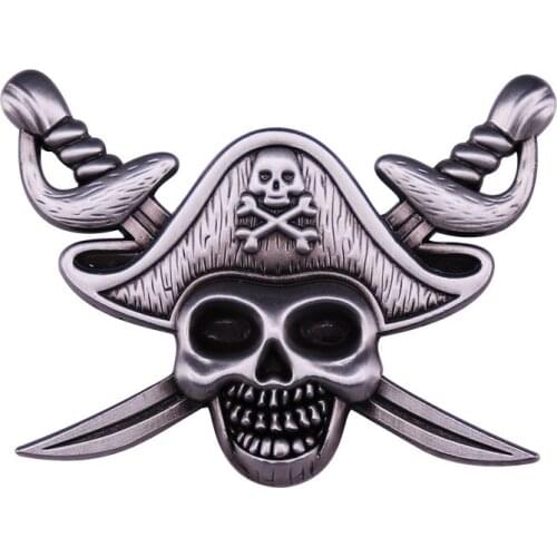 Skull Brooch Pin Work Like a Captain, Party Like a Pirate
