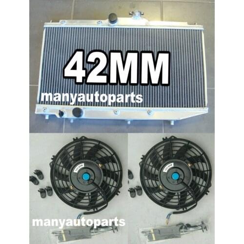 For Toyota Corolla AE90 AE92 AE94 Sedan/Seca 1989-1994 AT Aluminum Radiator +fans