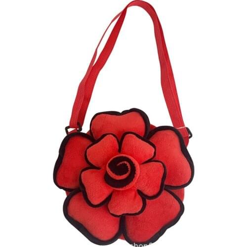 Women Cute Flower Shape Crossbody Bag Girl Purse Organizer Female Shoulder Cartoon Phone Bag Bolso para