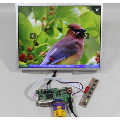 DVIVGA lcd controller board NT68676 with 12.1inch AC121SA01 800x600 industrial Lcd screen