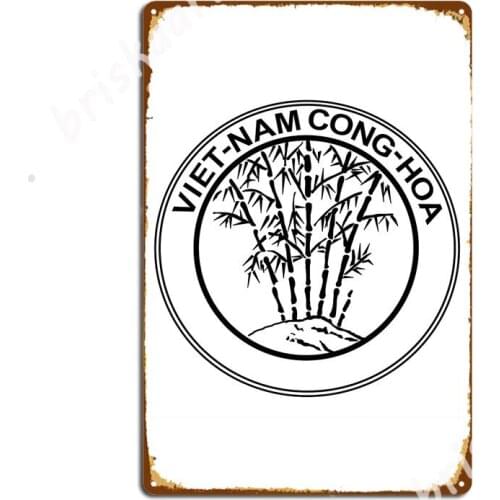 South Vietnam Coat Of Arms (1955-1957) Metal Signs Club Home Wall Customize Plaques Tin sign Posters