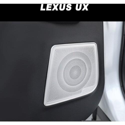 Car Interior Door Audio Sound Speaker Panel Cover for Lexus Ux UX200 UX260h 2019 2020 2021 Accessories Auto Styling