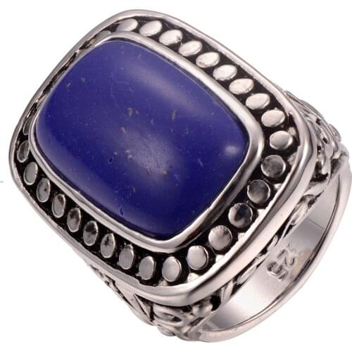 Lapis lazuli 925 Sterling Silver Ring Fashion Ring Size 6 7 8 9 10 F1267