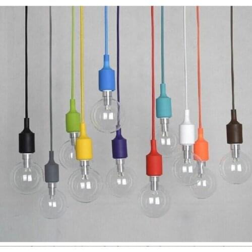 Creative rainbow small chandelier color simple chandelier single head window clothing store decoration simple chandelier lamps