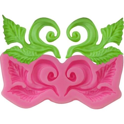 Leaf vine chocolate turn sugar silicone mold cake lace surround decorative mold DIY handicrafts resin mold