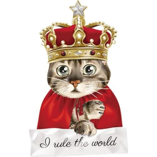 Cat King Patches Garment Stripe A-Level Washable Thermal Transfer Diy Patch Iron Easy Print By Household Irons