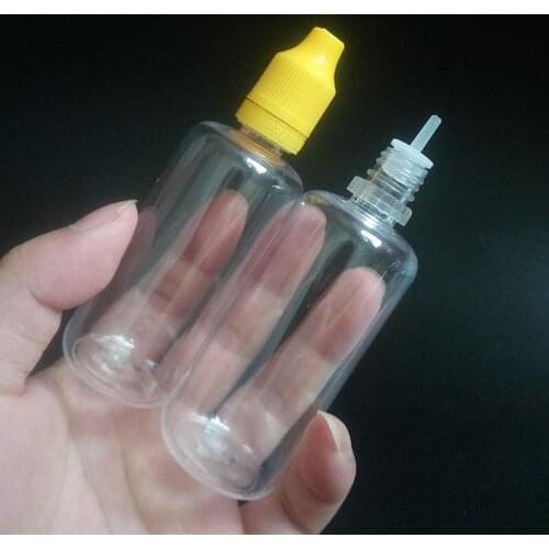 NEW E liquid 60ml Plastic PET Dropper Bottle For E cigarette With Long Thin Tip Dropper And Childproof Cap For Ejuice