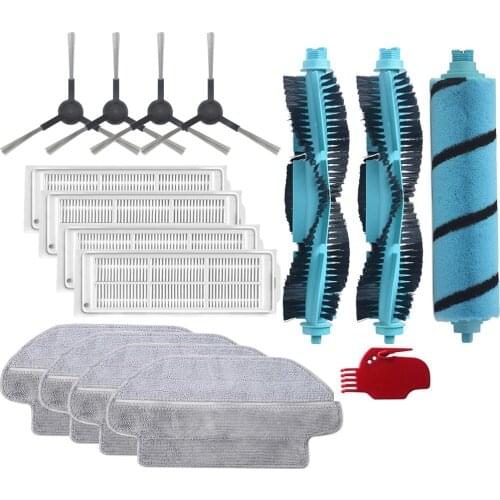 Main brush Washable Filter Side brush for Conga 5090 4090 3590 3390 2690 Robot Vacuum Cleaner Mopping Cloth