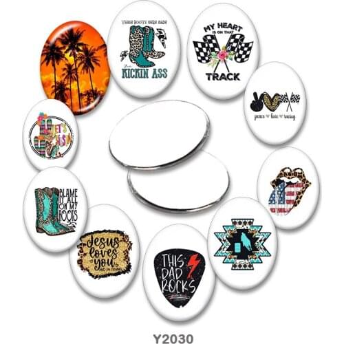 Words Oval glass cabochon 13x18mm/18x25mm/30x40mm flat back Making findings TRY2030