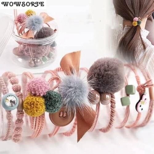 New Fashion Headbands Women Hair Accessories Elastic Hair Bands for Girl female Hairband winter Rubber Rope Gum Hair Band 10Pcs