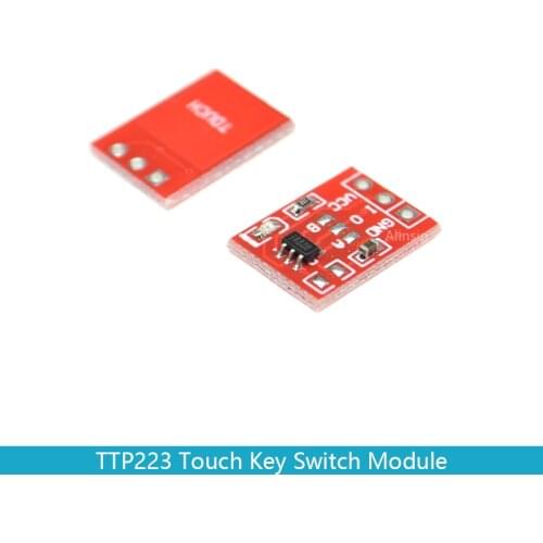 10PCS TTP223 Touch Key Switch Module Touching Button Capacitive Switches Self-Locking/No-Locking Capacitive Switches