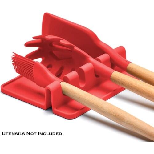 Silicone Cutlery Rack, Heat-resistant, Bpa-free Spoon Rack And Spoon Rack For Stove Top, Kitchen Utensil Rack For Spoons, Tongs