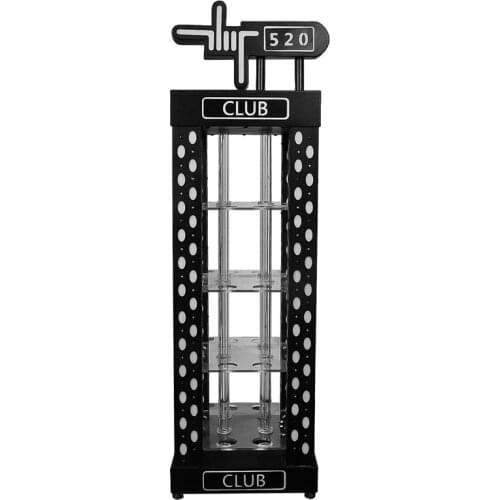 Bar KTV decoration supplies colorful LED luminous cocktail cup holder multi-layer bullet Cup