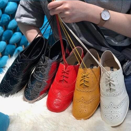 2020 Spring and Autumn Festival Brock England flat cushions wild casual flat leather high-end womens shoes