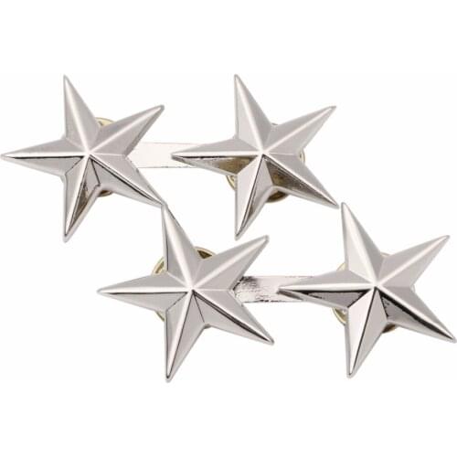 PAIR OF WW2 US ARMY OFFICER 2 STAR MAJOR GENERAL RANK BADGES PIN Military Store