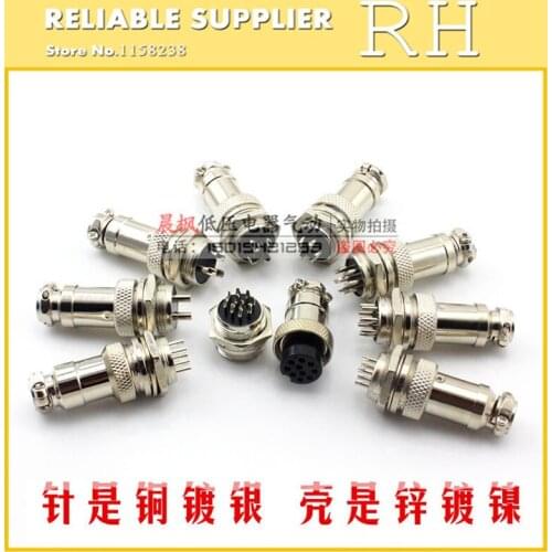 1PCS GX16 Circular Connector Socket Plug Male & Female 16mm Wire Panel Connector Aviation Plug 2P 3P 4P 5P 6P