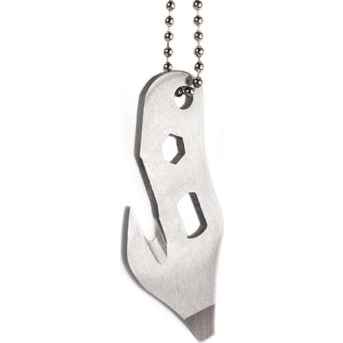 1PC EDC Tourism Opener Gear Outdoor Camping Survival Portable Equipment Stainless Steel Pocket Accessories Multifunction Tools