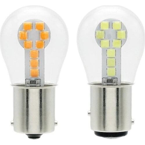 2PCS Car Light Bulb 3030 Chip P21w Ba15s 1156 Led Auto White Yellow Red 1157 BAY15D 12V led Instructions Lamp Reverse Turning
