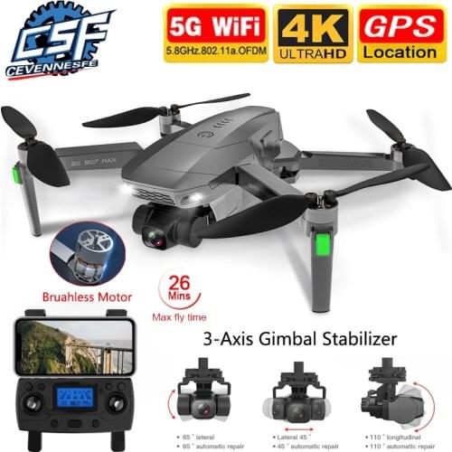 2021 NEW SG907 MAX / SG907 Pro Drone GPS 5G WIFI 4k HD Mechanical 3-Axis Gimbal Camera Supports TF Card RC Drones Distance 800m
