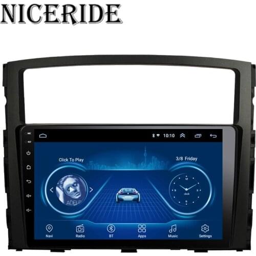 9" Android 8.1 2 Din Car radio gps navigation head unit For MITSUBISHI PAJERO V97 Car Multimedia Player wifi