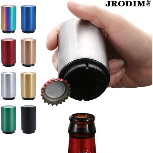 Automatic Beer Bottle Opener Stainless Steel Drinking Beverage Bottles Wine Openers Jar Opener Dining Bar Kitchen Gadgets