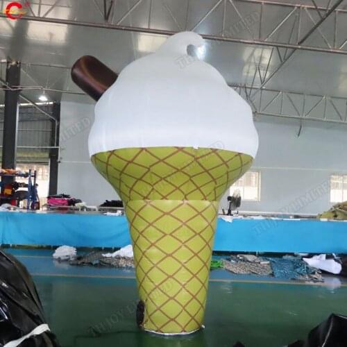 Free door shipping inflatable ice cream model food advertising air bounce inflatables for sale