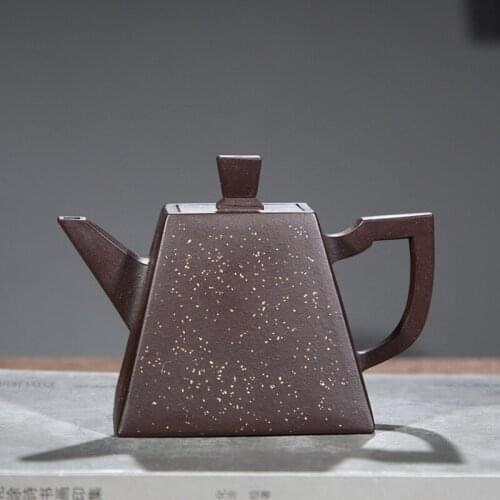 Mud pot handmade quadrangular kungfu tea set custom agent daily department store tea pot genuine Warehouse Clearance
