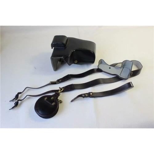 Portable PU leather case Cover Camera Bag for Nikon Z7 Z6 Half Body Pouch With Battery Opening