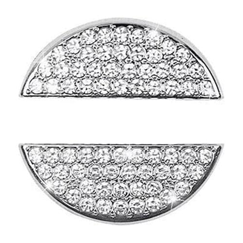 For Volvo All Model Bling Car Steering Wheel Logo Decorative Diamond Crystal Shiny Decal Decoration Cover Sticker